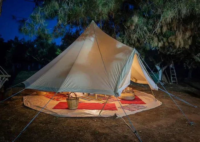 Cocoon Tent In An Olive Grove Marathopoli