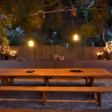 Glamping At A Lovely Tent In Skiaxtro- Holiday home Marathopoli