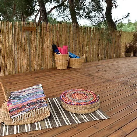 Glamping At A Lovely Tent In Skiaxtro- Holiday home Marathopoli