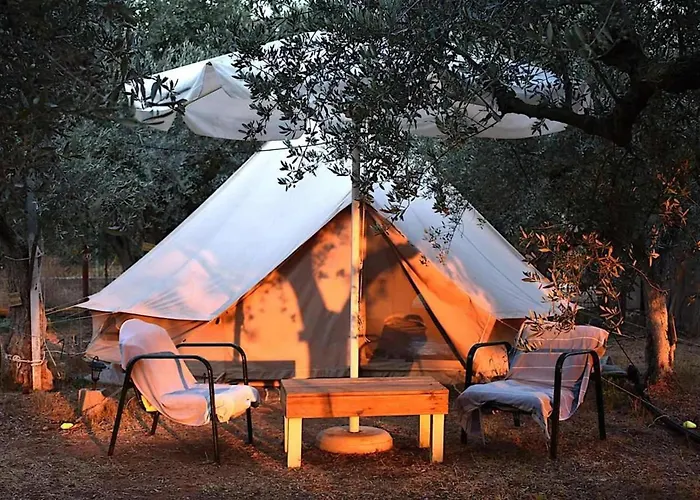 Cocoon Tent In An Olive Grove 別荘 マラトポリス